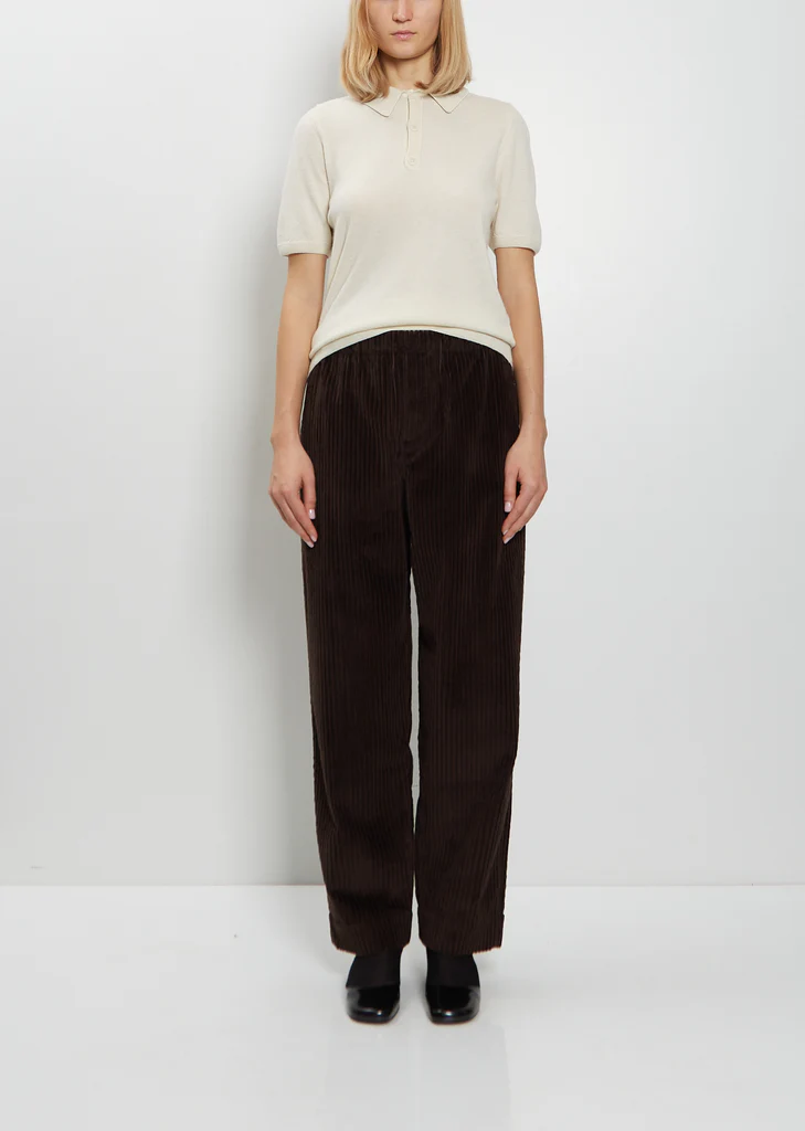 ED Cotton Corduroy Drawstring Trousers